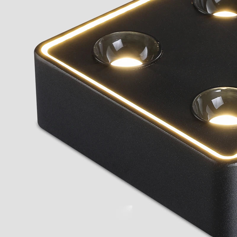 plafonnier led carré anti-éblouissement surface montée audacieuse - vue 7 sur 16