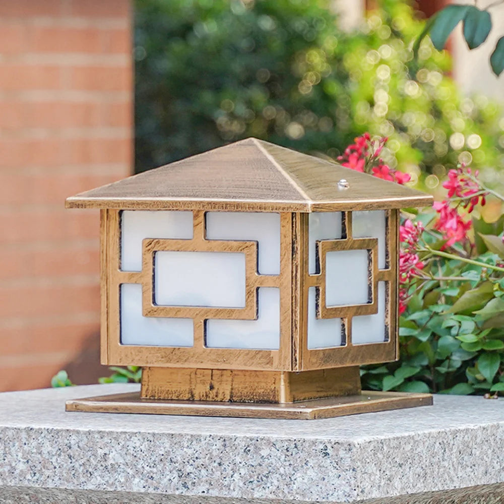lampe extérieure rétro pour jardin et cour étanche - vue 5 sur 8