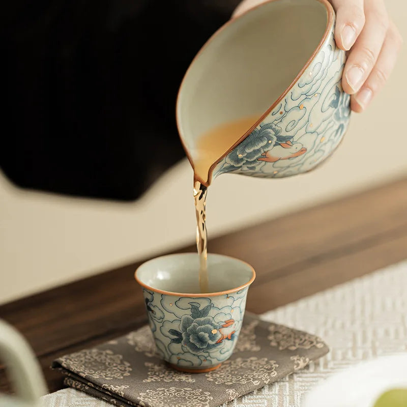 Tasse the ceramique style chinois ruyao xiangyun degustation