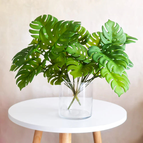 fausse plante tropicale monstera pour décoration intérieure et extérieure - vue 6 sur 7