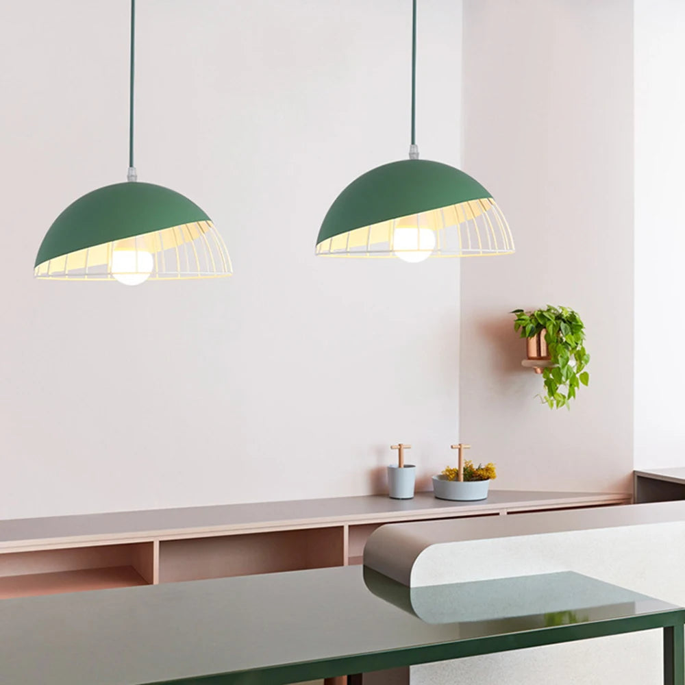lustre moderne créatif style macaron pour restaurant - vue 7 sur 10