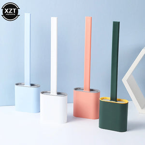 flexible silicone cleaning brush with holder quick drying