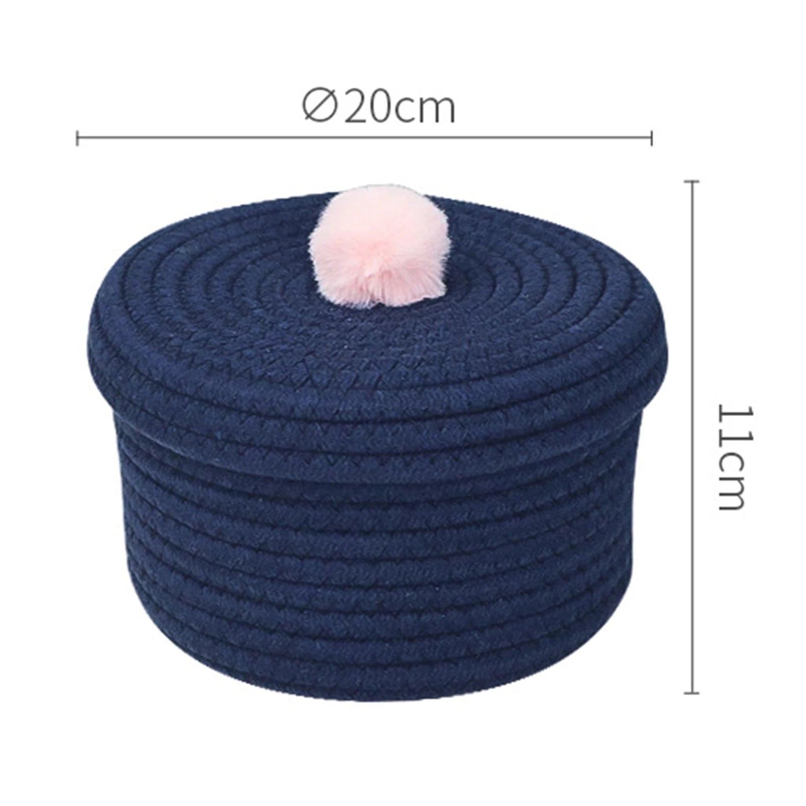 panier en coton tissé à la main pour rangement décoratif - vue 15 sur 15