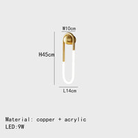 Minimalist ellipse wall light with three light colours