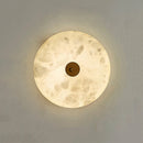 applique murale led ronde en marbre rétro-éclairage décoratif pour restaurant et hôtel
