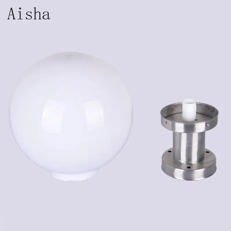 lampe extérieure en acier inoxydable pour jardin et clôture - vue 5 sur 7