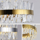 lustre en cristal nordique lumineux pour décoration moderne