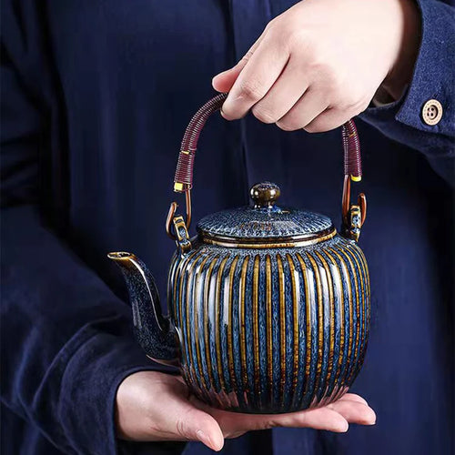 Théière chinoise en porcelaine avec filtre 800 ml