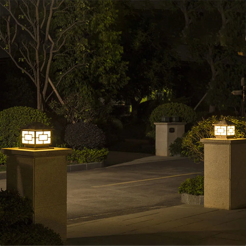 lampe extérieure rétro pour éclairage de jardin et chemin