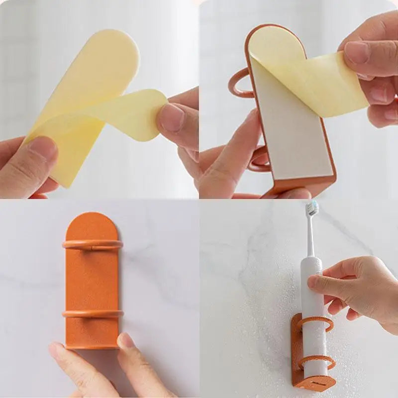 support mural pour brosse à dents et rasoir sans perçage