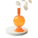 bougeoir conique en verre pour décoration intérieure festive