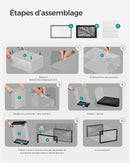 SONGMICS Clear Shoe Boxes, Shoe Storage Organsiers, Stackable, Breathable, and Foldable, Display Trainers, High Heels
