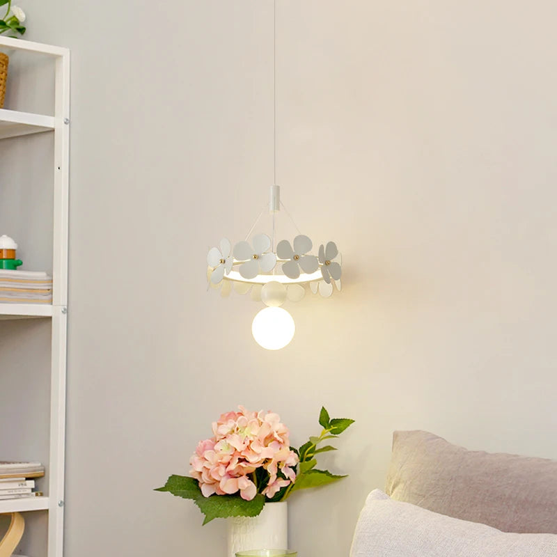 suspension minimalistes fleur créative ins moderne - vue 4 sur 10