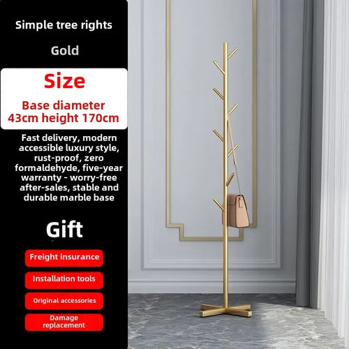 Clothes Rack, Simple Clothes Drying Rack, Floor To Ceiling Bedroom, Internet Famous, Simple and Modern Hanging Bag Clothes Rack - vue 3 sur 7