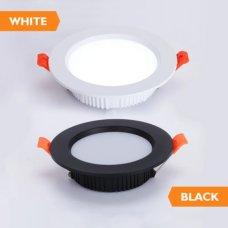6 pièces LED Downlight 5W 7W 9W 12W 15W 18W plafonnier encastré lampe blanc chaud/froid AC220V-240V - vue 6 sur 8