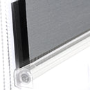 Store enrouleur double persienne tissu pour chambre salon