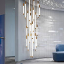 Modern luxury staircase LED pendant lights, duplex living room and attic lighting, restaurant decoration, hanging pendant lights