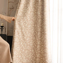 Rideau occultant floral moderne pour salon chambre