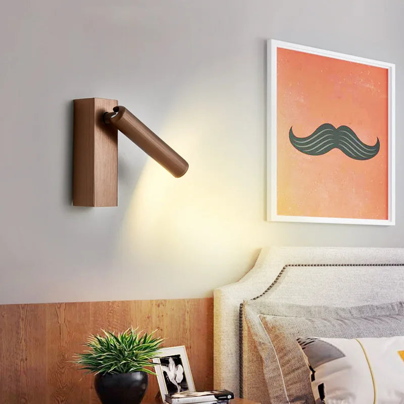 applique murale led rotative avec interrupteur et port usb - vue 4 sur 19