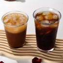 Tasses verre transparent style old fashioned café luxe