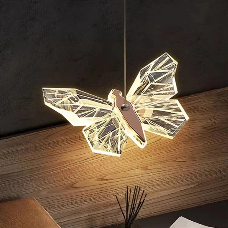 suspension en cristal nordique à led pour décoration moderne - vue 3 sur 18