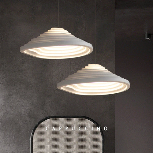 Minimalist Nordic wabi-sabi LED pendant light - vue 4 sur 13
