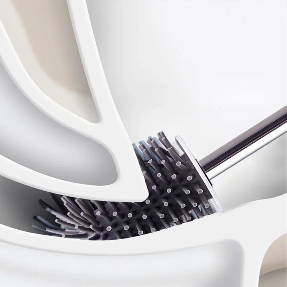 brosse de toilette à long manche poils souples sans impasse - vue 3 sur 16