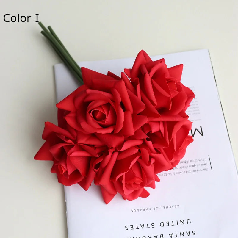 Realistic artificial rose bouquet for weddings and decoration - vue 14 sur 15