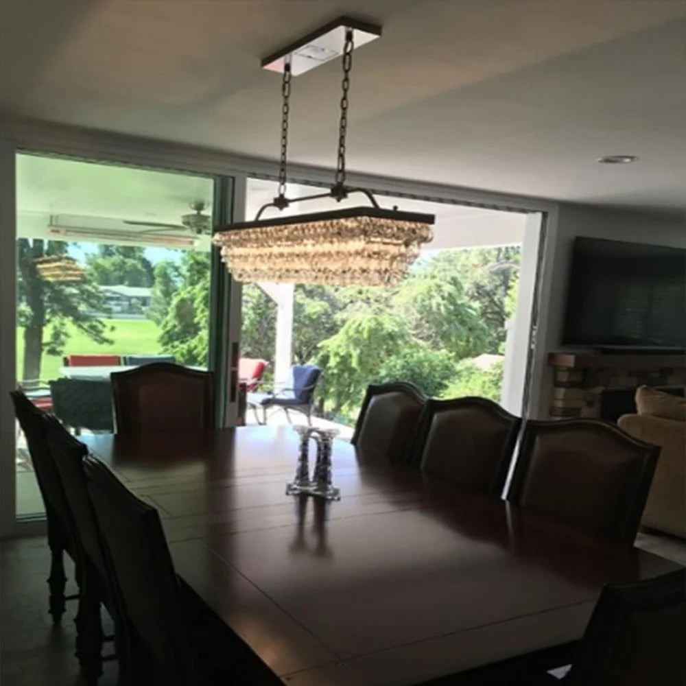 suspension larme en cristal rétro à LED pour décoration intérieure - vue 6 sur 5