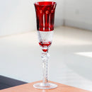 Verres à vin antique gravés main pied taillé