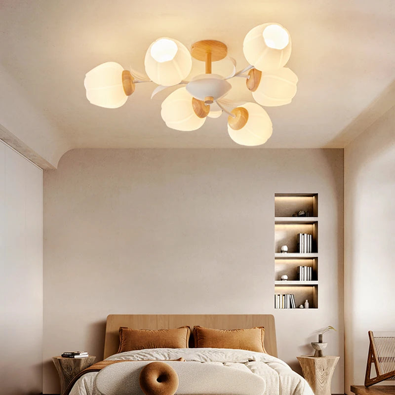 plafonnier moderne avec télécommande pour un intérieur élégant