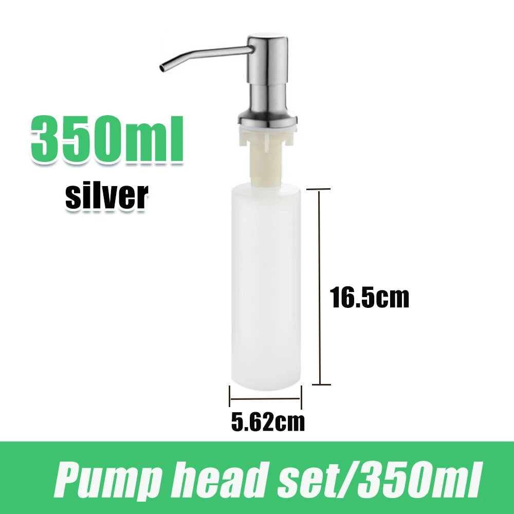 tube dextension distributeur savon acier inoxydable pompe pression 350 500 ml - vue 12 sur 19