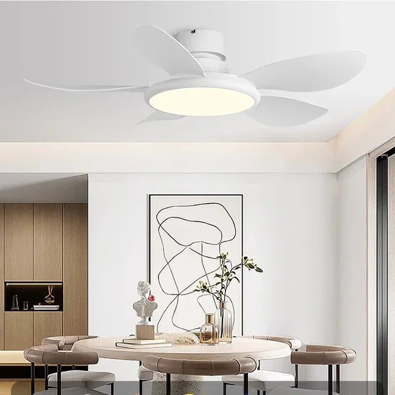 ventilateur de plafond simple avec lumière led et télécommande - vue 10 sur 15