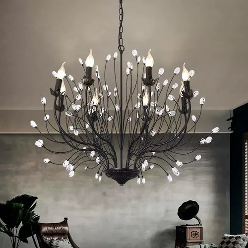 lustre led en cristal design pour un intérieur élégant et moderne - vue 4 sur 7