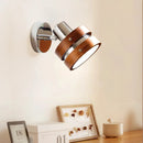 applique murale led bauhaus bois rétro pour lecture
