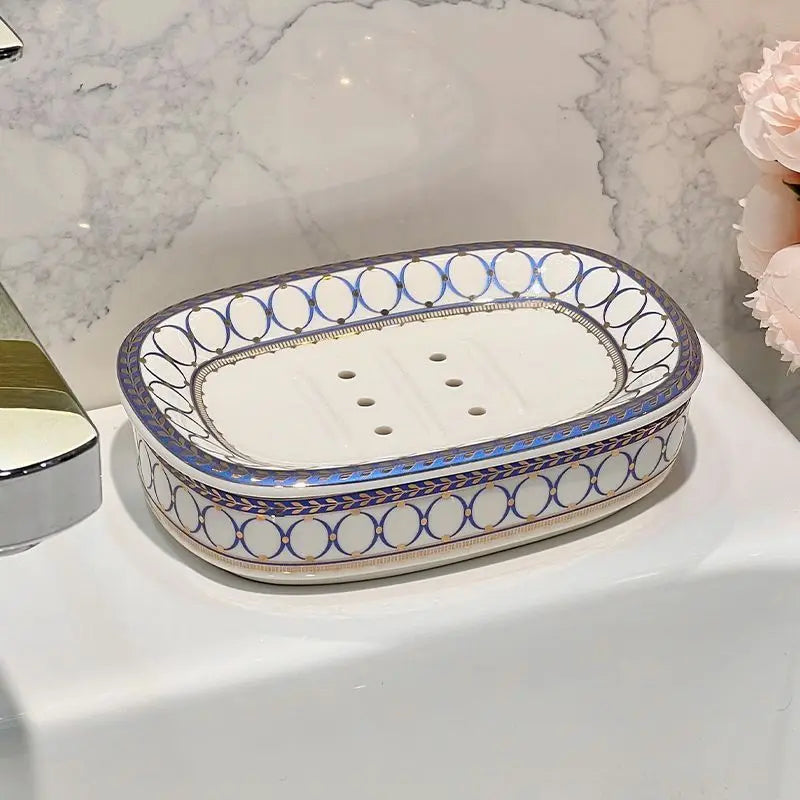 boîte à savon luxe en céramique pour salle de bain - vue 5 sur 11
