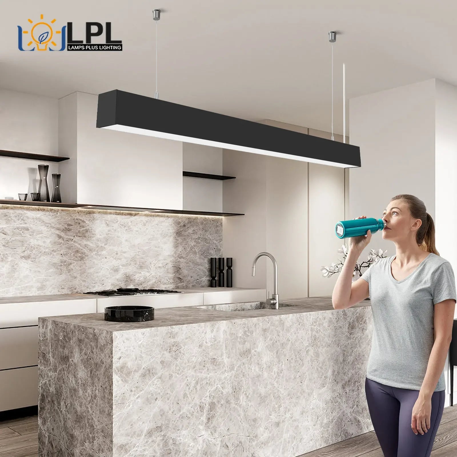 suspension lumineuse réglable pour intérieur moderne et élégant - vue 3 sur 8