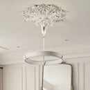 Aipaite Modern Faux Sculpture Round Chandelier is an indoor light fixture for living room, study and bedroom