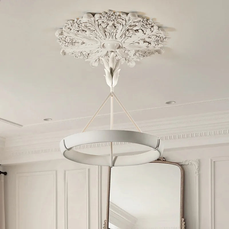 Aipaite Modern Faux Sculpture Round Chandelier is an indoor light fixture for living room, study and bedroom - vue 5 sur 22
