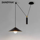 SANDYHA personnalité moderne suspension lumières poulie de levage lustres mobiles Led salle à manger salon Adornos Para Habitacion