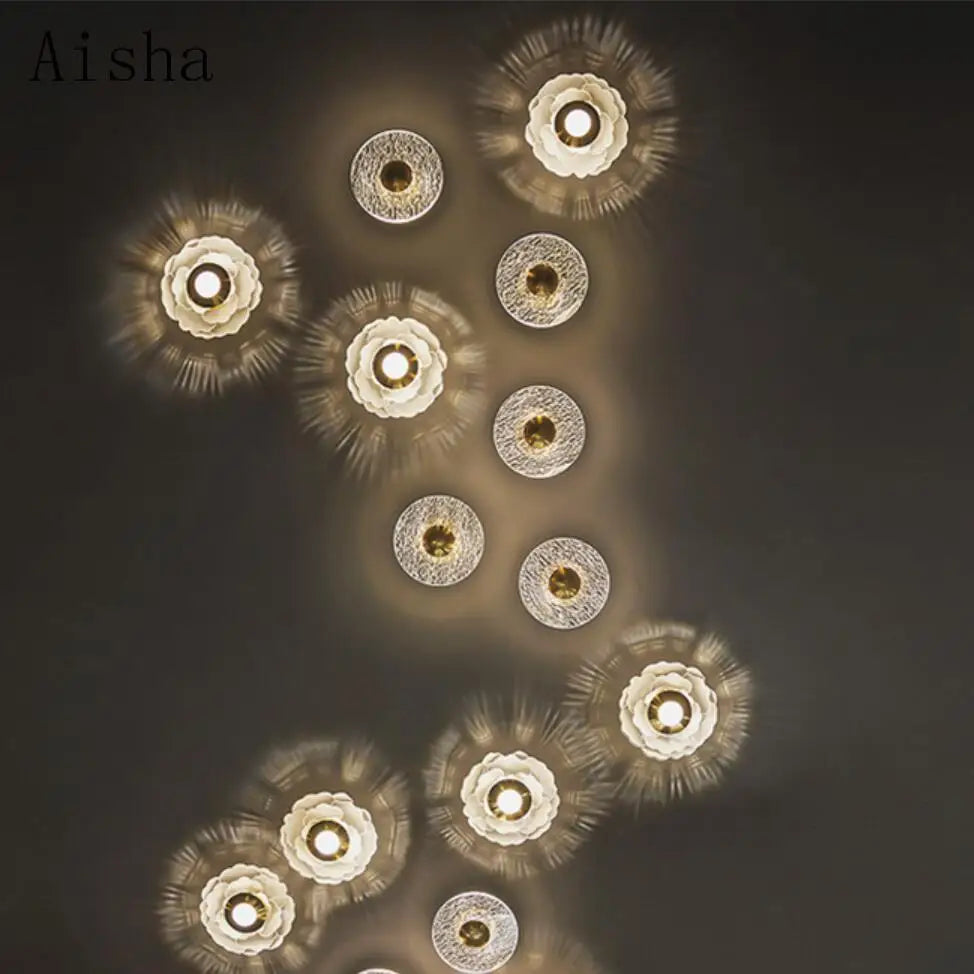 applique murale led fleur en acrylique décoration artistique intérieure - vue 3 sur 9