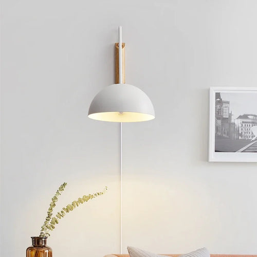 Minimalist Scandinavian swing arm decorative iron wall lamp - vue 6 sur 10