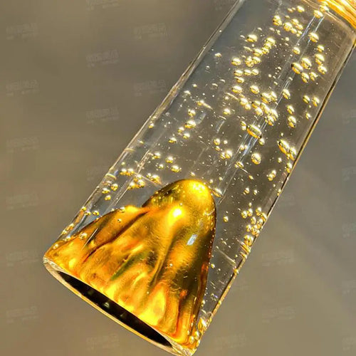 lustre en cristal bulles pour éclairage de luxe nordique - vue 3 sur 8