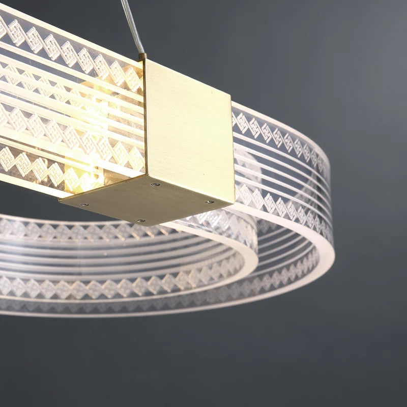 suspension à led en forme d'anneau pour loft et restaurant - vue 7 sur 10