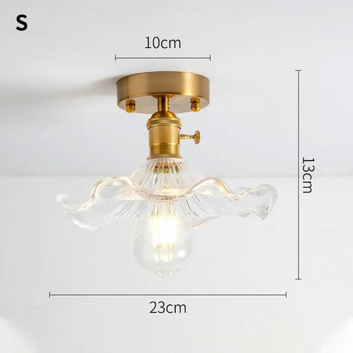 lustre vintage japonais en verre pour balcon et entrée - vue 24 sur 29