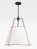 Cone drum pendant light, fabric lampshade, restaurant kitchen pendant light, indoor home decoration lighting