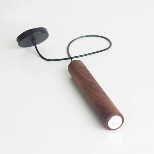 lampe suspendue led moderne en bois décoratif pour intérieur