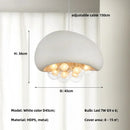 Minimalist wabi sabi style pendant chandelier with LED lighting