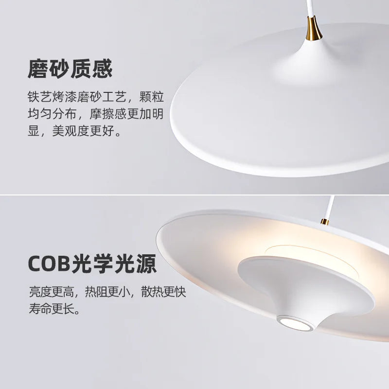 Restaurant nordique LED lustre table à manger lampe suspendue 1 tête UFO chevet bar chambre bar décor à la maison luminaire intérieur - vue 4 sur 9