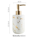 Black Marbled Bathroom Accessories Set, Ceramic Soap Dispenser, Toothbrush Holder, Box, Decoration